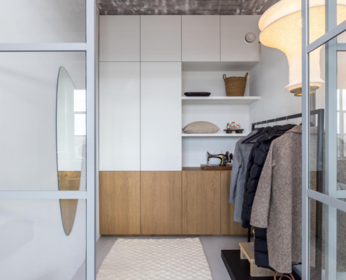 ingebouwde kast in gang