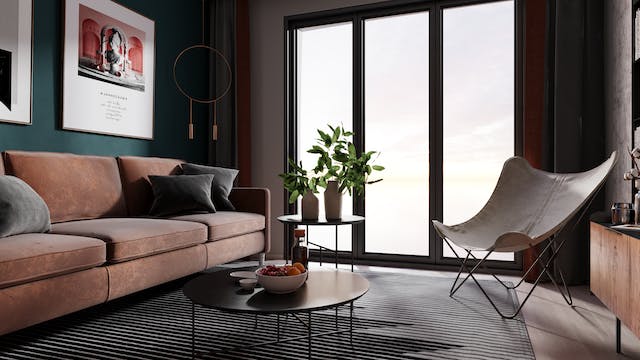 warme moderne woonkamer