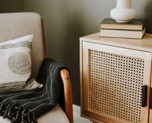 rotan interieur 70s